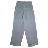 (DESIGNERS) MADE IN ITALY GIORGIO ARMANI 1 TUCK 4 POCKET WIDE PANTS