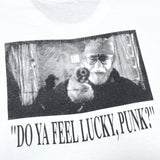 (VINTAGE) 1990'S～ MOVIE DIRTY HARRY PARODY PHOTO PRINT LONG SLEEVE T-SHIRT WITH SLEEVE PRINT