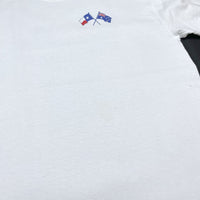 (VINTAGE) 1990'S～ MOVIE DIRTY HARRY PARODY PHOTO PRINT LONG SLEEVE T-SHIRT WITH SLEEVE PRINT