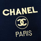 (VINTAGE) 1980'S～ BOOTLEG CHANEL LOGO EMBROIDERED SHORT SLEEVE SWEAT SHIRT