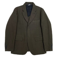 (DESIGNERS) 2017 COMME des GARCONS HOMME DEUX FRONT ZIPPER DESIGN DYED BLAZER JACKET