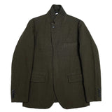 (DESIGNERS) 2017 COMME des GARCONS HOMME DEUX FRONT ZIPPER DESIGN DYED BLAZER JACKET