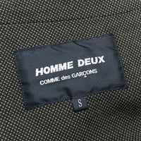 (DESIGNERS) 2017 COMME des GARCONS HOMME DEUX FRONT ZIPPER DESIGN DYED BLAZER JACKET