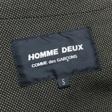 (DESIGNERS) 2017 COMME des GARCONS HOMME DEUX FRONT ZIPPER DESIGN DYED BLAZER JACKET