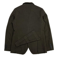 (DESIGNERS) 2017 COMME des GARCONS HOMME DEUX FRONT ZIPPER DESIGN DYED BLAZER JACKET