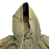 (BORO) 1980'S～ GERMAN ARMY HOODED MILITARY JACKET WITH BOA LINER