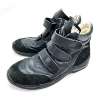 (OTHER) 1980'S GERMAN ARMY LEATHER X SUEDE VELCRO SNEAKER HI