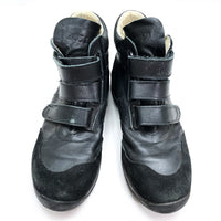 (OTHER) 1980'S GERMAN ARMY LEATHER X SUEDE VELCRO SNEAKER HI