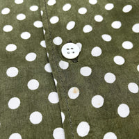 (DESIGNERS) AD2007 COMME des GARCONS HOMME POLKA DOTS PATTERN CUPRA 100% SHIRT