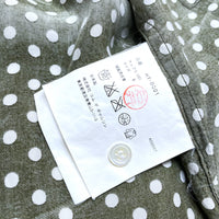 (DESIGNERS) AD2007 COMME des GARCONS HOMME POLKA DOTS PATTERN CUPRA 100% SHIRT
