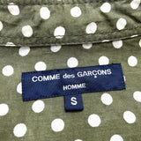 (DESIGNERS) AD2007 COMME des GARCONS HOMME POLKA DOTS PATTERN CUPRA 100% SHIRT