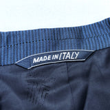 (DESIGNERS) MADE IN ITALY LANVIN STRIPED SILK 100% 2 BUTTON BLAZER JACKET