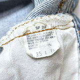 (vintage) 1982 Levi's 501 RED LINE CUT OFF DENIM SHORTS