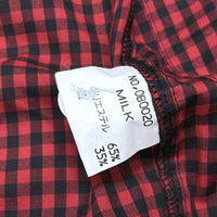 (DESIGNERS) 1990'S～ MILK BOY CHECKERED ROUND COLLAR SHIRT WITH CHAIN