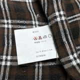 (designers) 1990'S～ MADE IN FRANCE COMME des GARCONS SHIRT PLAID PATTERN LOOP COLLAR SHORT SLEEVE BOX SHIRT