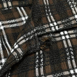 (designers) 1990'S～ MADE IN FRANCE COMME des GARCONS SHIRT PLAID PATTERN LOOP COLLAR SHORT SLEEVE BOX SHIRT