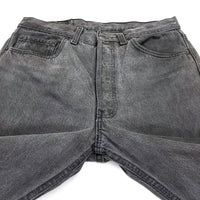 (VINTAGE) 1980'S MADE IN USA Levi's 501 POST DYED BLACK DENIM PANTS