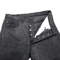 (VINTAGE) 1980'S MADE IN USA Levi's 501 POST DYED BLACK DENIM PANTS