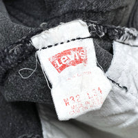 (VINTAGE) 1980'S MADE IN USA Levi's 501 POST DYED BLACK DENIM PANTS