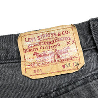 (VINTAGE) 1980'S MADE IN USA Levi's 501 POST DYED BLACK DENIM PANTS