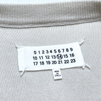 (DESIGNERS) 2013 MADE IN ITALY MAISON MARGIELA 14 COTTON KNIT CARDIGAN WITH ELBOW PATCH