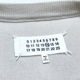 (DESIGNERS) 2013 MADE IN ITALY MAISON MARGIELA 14 COTTON KNIT CARDIGAN WITH ELBOW PATCH