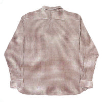 (DESIGNERS) 1990'S jipijapa DEFORMED POCKET DESIGN CHECKERED SEERSUCKER PULLOVER SHIRT