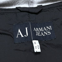 (DESIGNERS) ARMANI JEANS LAYERED STYLE NYLON VARSITY JACKET