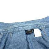 (DESIGNERS) 2004 MADE IN CROATIA Levi's RED PAINT STITCHED DESIGN DENIM SHIRT