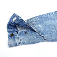 (VINTAGE) 1980'S MADE IN PHILIPPINE OLD CALVIN KLEIN SLEEVE DEFORMED DESIGN 4 POCKET DENIM TRUCKER JACKET
