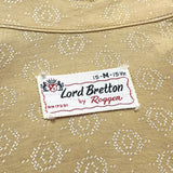 (vintage) 1960'S～ Lord Bretton by Roggen FINE PATTERN LOOP COLLAR SHORT SLEEVE BOX SHIRT