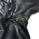 (VINTAGE) 1960'S BATES COLLARED SINGLE BREASTED LEATHER BIKER JACKET