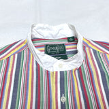 (VINTAGE) MADE IN USA GITMAN BROS Vintage STRIPED PATTERN STAND UP COLLAR SHIRT