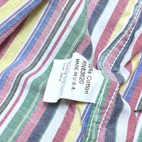 (VINTAGE) MADE IN USA GITMAN BROS Vintage STRIPED PATTERN STAND UP COLLAR SHIRT