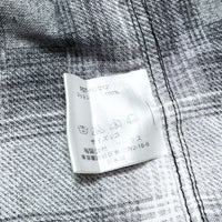 (DESIGNERS) 2000'S～ NUMBER NINE SHADOW PLAID PRINT FLANNEL WESTERN SHIRT WITH GUSSET