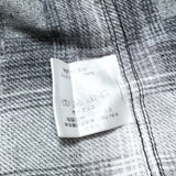 (DESIGNERS) 2000'S～ NUMBER NINE SHADOW PLAID PRINT FLANNEL WESTERN SHIRT WITH GUSSET