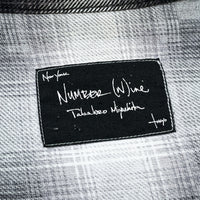 (DESIGNERS) 2000'S～ NUMBER NINE SHADOW PLAID PRINT FLANNEL WESTERN SHIRT WITH GUSSET