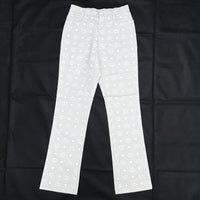 (DESIGNERS) MCM Legere MONOGRAM PATTERN TOTAL PATTERN PRINT 5 POCKET BOOT CUT STRETCH PANTS