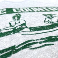(VINTAGE) 1960'S～ UNKNOWN FLOCKY PRINTED SWEAT SHIRT