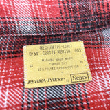 (VINTAGE) 1970'S～ Sears SHADOW PLAID PRINTED FLANNEL SHIRT