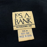 (vintage) 2010 JoS.A.BANK SILK 100% LOOP COLLAR SHORT SLEEVE BOX SHIRT