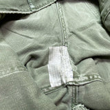 (vintage) 1970 US ARMY COTTON SATIN CUT OFF BALER PANTS SHORTS