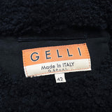 (VINTAGE) MADE IN ITALY GELLI SHEEPSKIN SHEARLING 4 POCKET TRUCKER JACKET