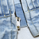 (vintage) 1970'S～ MADE IN HONG KONG BRITTANIA SPORTSWEAR ZIP UP DENIM TRUCKER JACKET WITH PATCHES