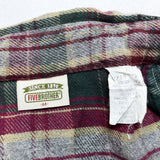 (vintage) 1990'S～ MADE IN USA FIVE BROTHER PLAID PATTERN HEAVY FLANNEL SHIRT