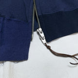 (DESIGNERS) MADE IN JAPAN gilet DOCKING REMAKE LONG LENGTH ZIP UP HOODIE SWEAT SHIRT