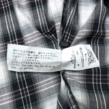 (DESIGNERS) MADE IN USA AIE SHADOW PLAID GATHERED LOOP COLLAR SHIRT