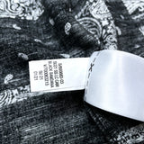 (vintage) 2021 GAP BANDANA PATTERN ALL OVER PRINT COTTON LINEN LOOP COLLAR SHORT SLEEVE BOX SHIRT