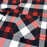 (VINTAGE) DEAD STOCK NEW 1960'S～ paddle and saddle PLAID PATTERN PRINTED FLANNEL BOX SHIRT