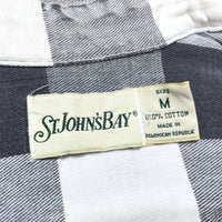 (VINTAGE) 1990'S～ ST. JOHN'S BAY BLOCK CHECKERED SHIRT